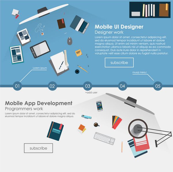 مجموعه ای از مفاهیم تصویرسازی طراحی مسطح برای توسعه طراحی وب طراحی لوگو طراحی گرافیک آژانس طراحی مفاهیم برای بنر وب و مطالب چاپی