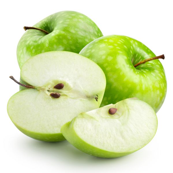 سیب سبز جدا شده