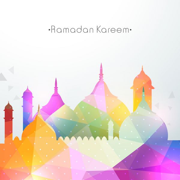 تصویر رنگارنگ براق مسجد به مناسبت ماه مبارک اسلامی رمضان کریم