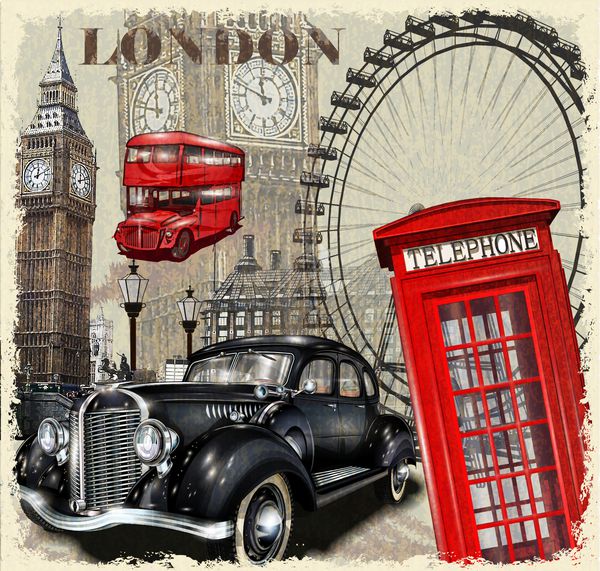 پوستر قدیمی لندن
