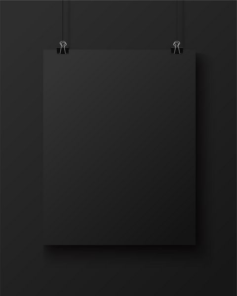 ورق کاغذ مربعی سیاه و سفید روی پس‌زمینه سیاه تصویر ماکت برداری