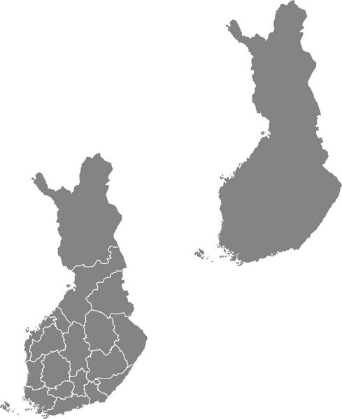 نقشه فنلاند