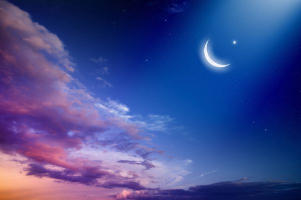 پس زمینه ماه مبارک رمضان کریم با ماه و ستاره ماه مبارک عناصر این تصویر توسط nasa nasa gov ارائه شده است