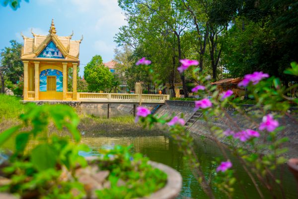 کامبوج siemreap معبد زیبای بودایی
