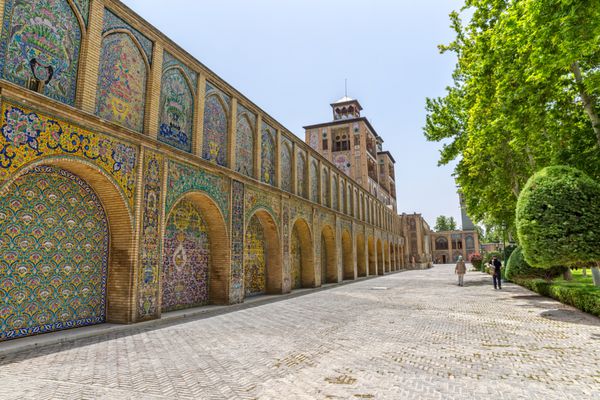 تهران ایران - 1 مه 2015 عمارت خورشید کاخ سلطنتی گلستان