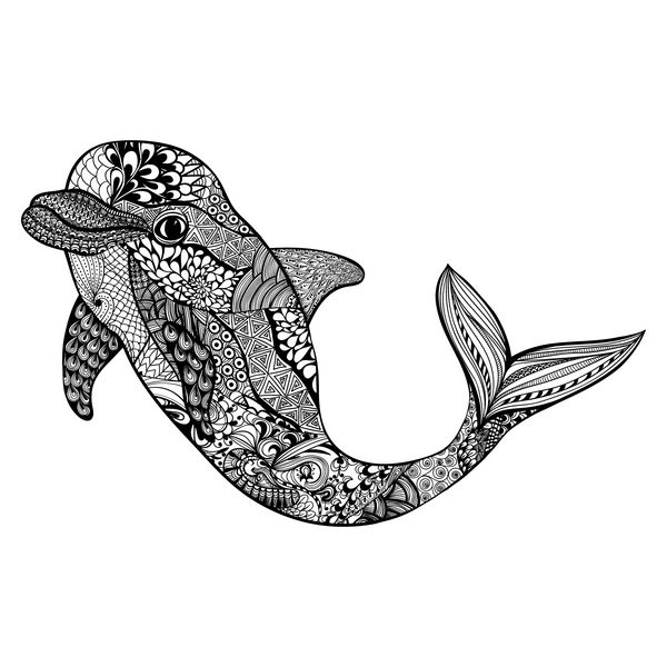 نقاشی دلفین