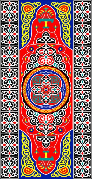 زیور آلات سنتی وکتور رنگارنگ خاورمیانه