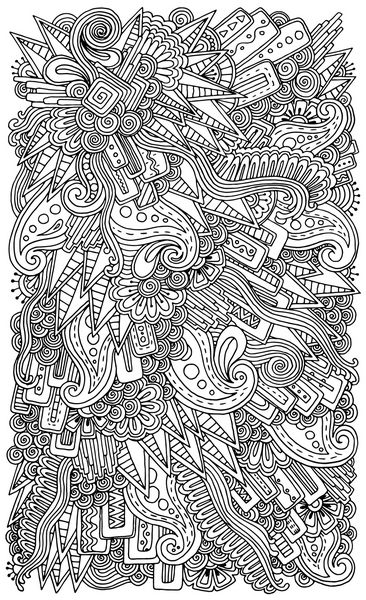زنجیل گلی قومی الگوی پس‌زمینه ابله در وکتور المان طراحی قبیله ای طرح ابله حنا پیزلی mehndi الگوی سیاه و سفید برای کتاب رنگ آمیزی بزرگسالان و کودکان