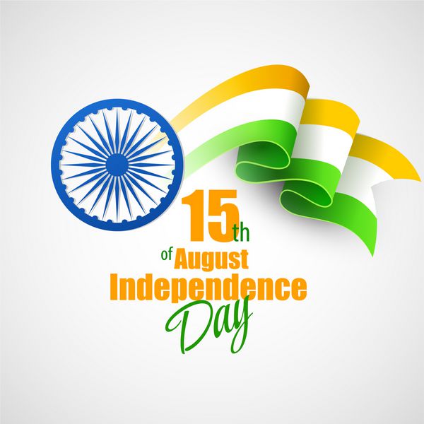مفهوم خلاقانه روز استقلال هند وکتور
