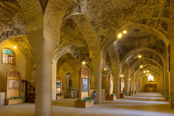 شیراز ایران - 26 آوریل 2015 مسجد نصیرالملک در شیراز ایران