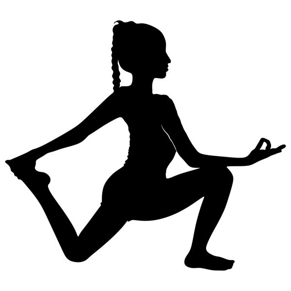 زن جوان در حال انجام یوگا