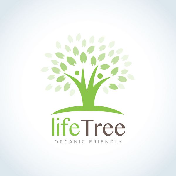آرم درخت زندگی آرم درخت آرم درخت مردم آرم مردم لوگوی انسانی الگوی لوگوی برداری