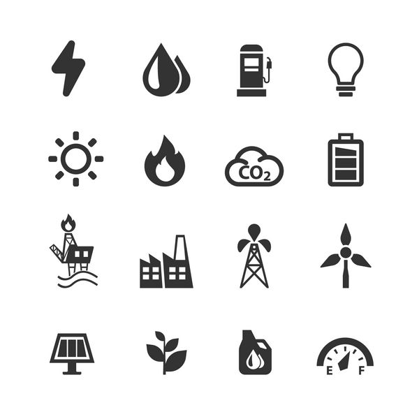 نمادهای انرژی و صنعت وکتور