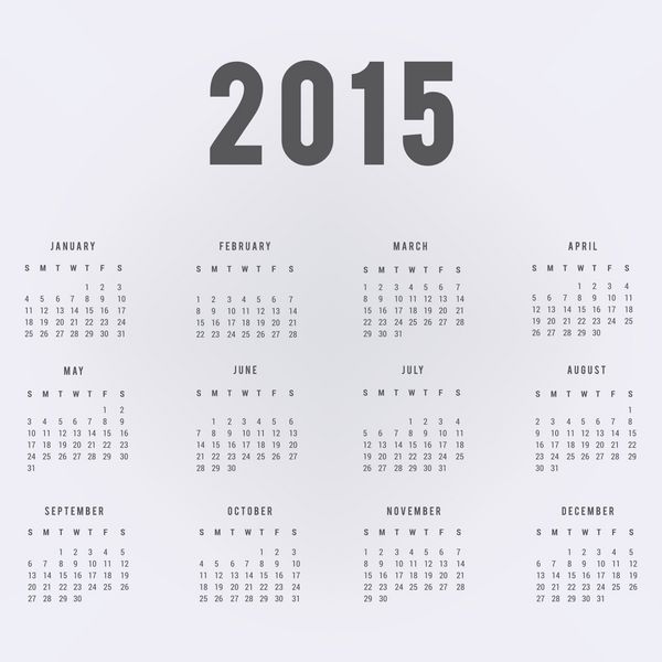 تقویم 2015