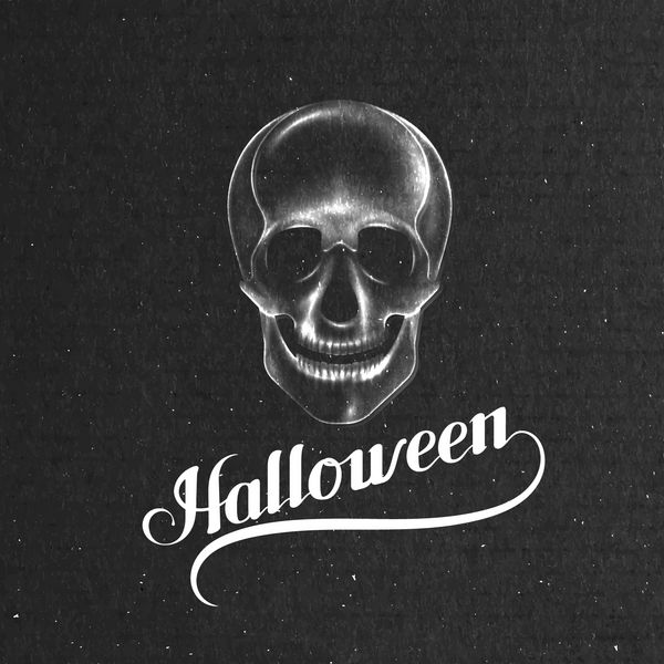 هالووین وکتور تعطیلات ترکیب حروف با جمجمه