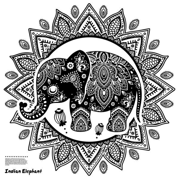 تصویر فیل قدیمی را می توان به عنوان یک کارت تبریک استفاده کرد