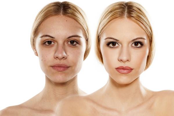 تصویر مقایسه ای فاطمه زن بدون و با آرایش
