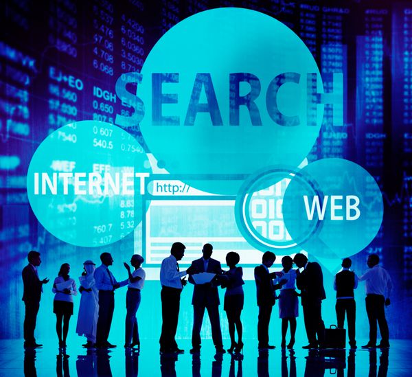 جستجوی اینترنتی همکاری وب مفهوم کار تیمی شرکتی