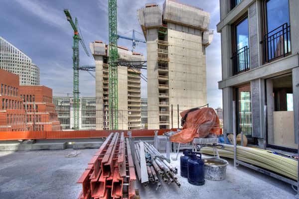 ساخت و ساز ساختمان های اداری در مرکز لاهه هلند