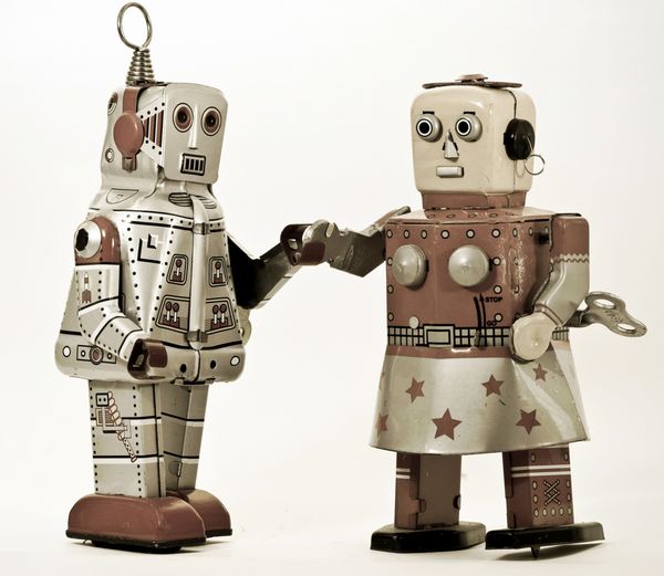 دو ربات با هم