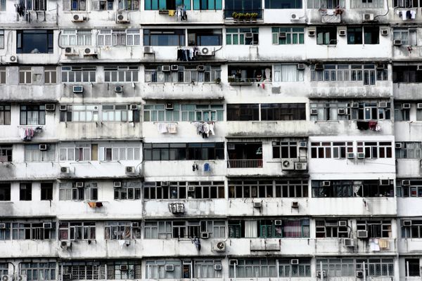آپارتمان های قدیمی در هنگ کنگ