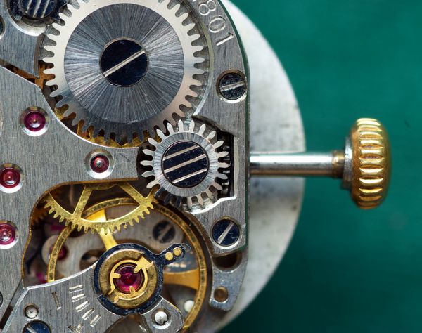 مکانیسم ساعت قدیمی عنصر طراحی