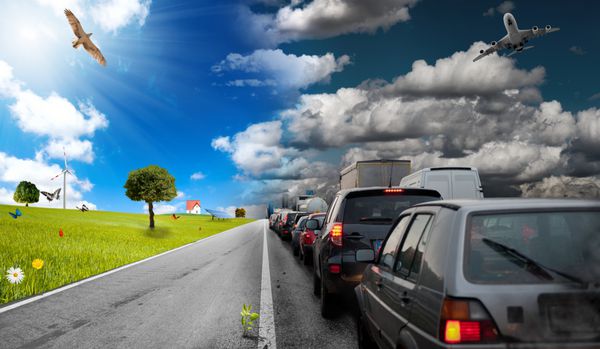 تفاوت بین آلودگی خودرو و محیط سبز