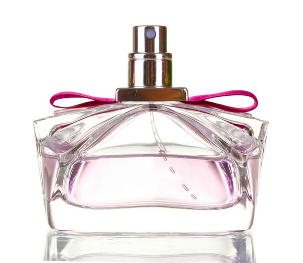 بطری عطر جدا شده روی سفید