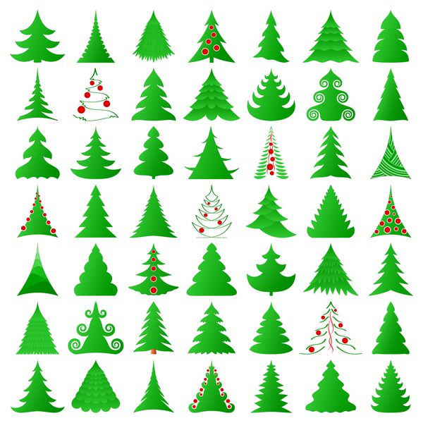 مجموعه نمادین درخت کریسمس