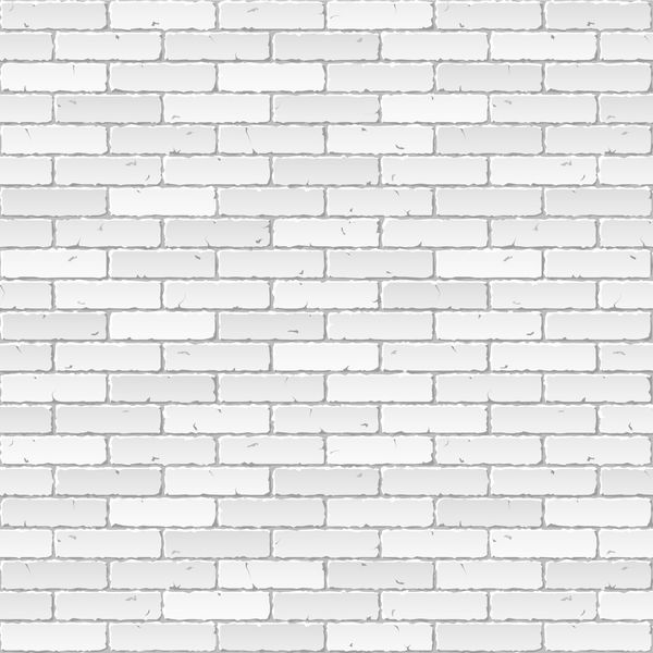 دیوار آجری سفید بردار