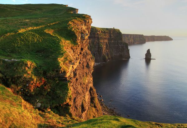 صخره های موهر در غروب خورشید - ایرلند