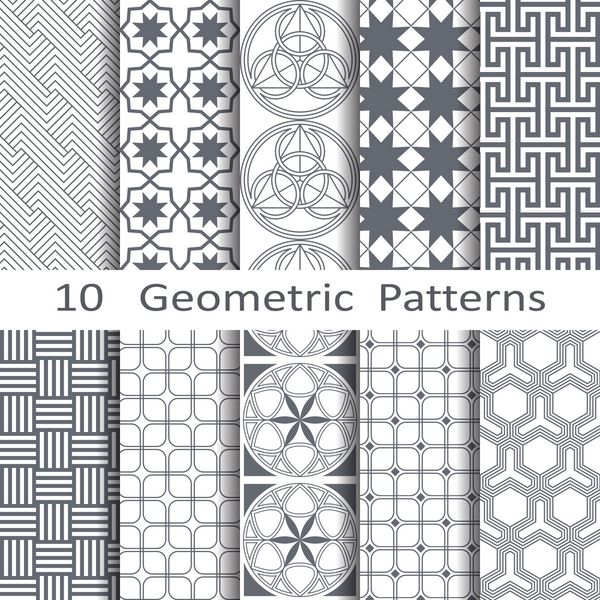 مجموعه ای از ده الگوی هندسی