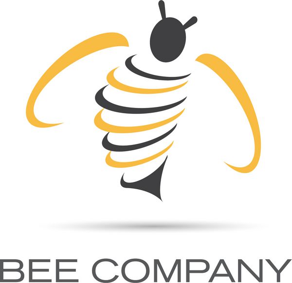 وکتور علامت شرکت زنبور عسل
