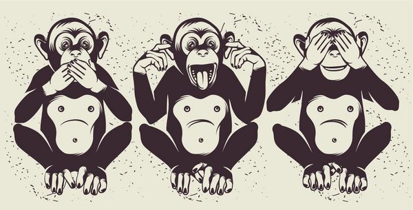 سه میمون دانا که سه میمون عارف نیز نامیده می شود