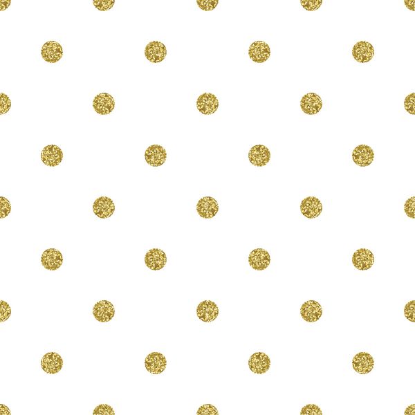 الگوی نقطه پولکا الگوی براق طلایی بدون درز نقطه‌دار کلاسیک