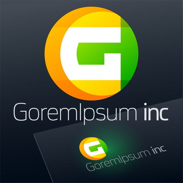 علامت وکتور انتزاعی لوگو برای تجارت فناوری شرکت حرف g
