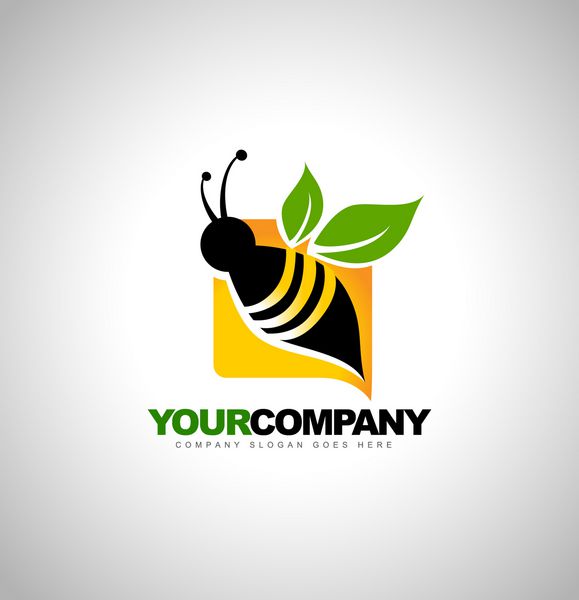 مفهوم طراحی لوگو زنبور عسل نماد زنبور خلاق انتزاعی لوگوی تولید کننده عسل