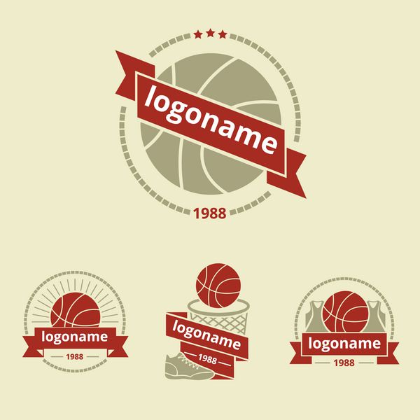 مجموعه ای از لوگوهای بسکتبال