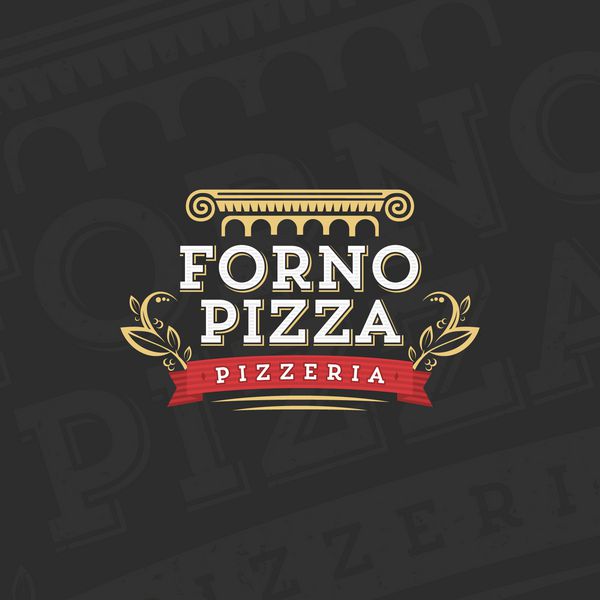 لوگوی پیتزا ایتالیایی