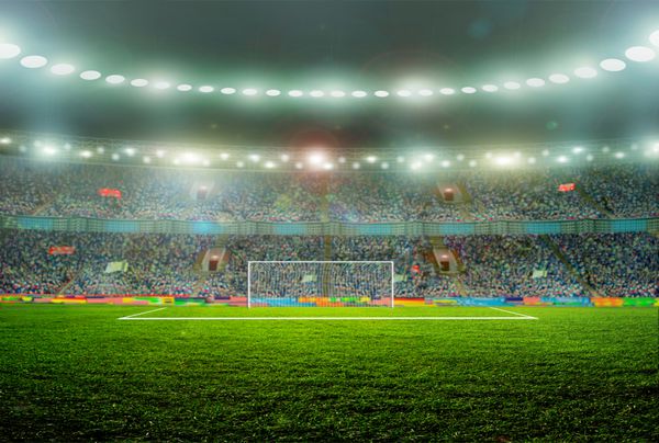  عکس زمین فوتبال با بازیکنان