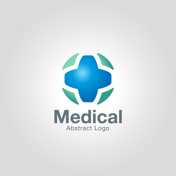 الگوی لوگوی پزشکی انتزاعی هویت برندینگ شرکتی