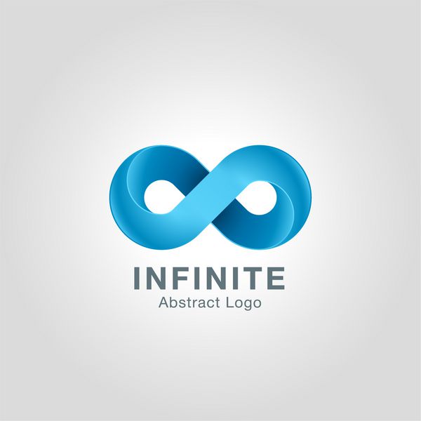 نماد نماد بی نهایت نامحدود یا الگوی طراحی لوگو هویت برندینگ شرکتی