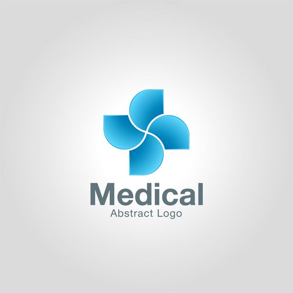 الگوی لوگوی متقاطع پزشکی انتزاعی هویت برندینگ شرکتی