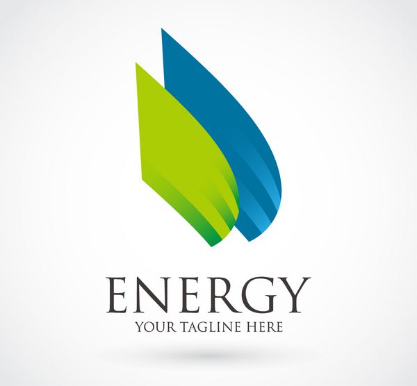 الگوی تصویر انتزاعی نماد نماد تجاری وکتور طراحی المان شرکت انرژی
