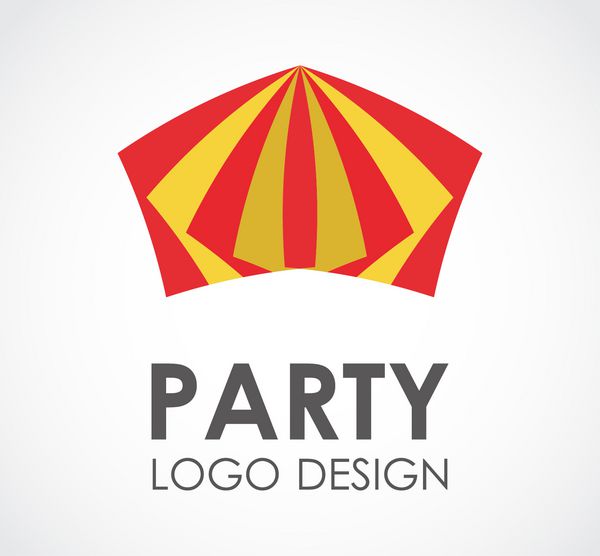 الگوی طراحی لوگو وکتور انتزاعی جشنواره چادر مهمانی نماد سیرک سرگرم کننده مفهوم نماد سرگرمی در پارک