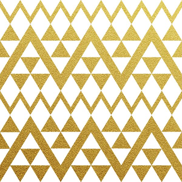 الگوی بدون درز مثلث مثلثی طلا با زمینه سفید