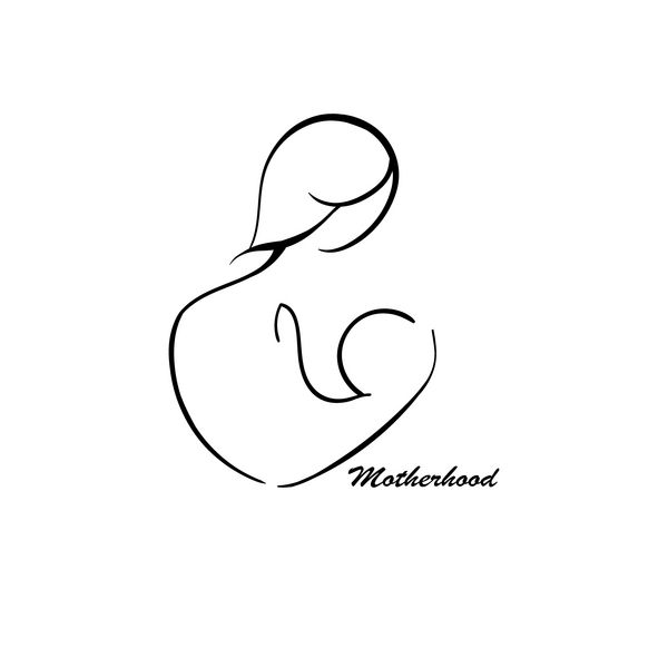 یک زن با یک بچه در یک زنجیر با حلقه ها حلقه حلقه مادری که بچه ای را در آغوش می گیرد می تواند به عنوان لوگو نماد و غیره وکتور سهام استفاده شود