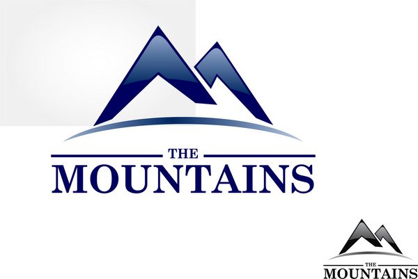 لوگوی کوه ها که می توان آن را به صورت حرف m تعبیر کرد