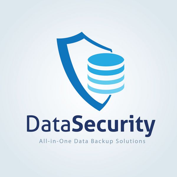 آرم امنیت داده پایگاه داده آن امنیت رایانه پشتیبان گیری از داده ها برنامه الگوی لوگوی برداری
