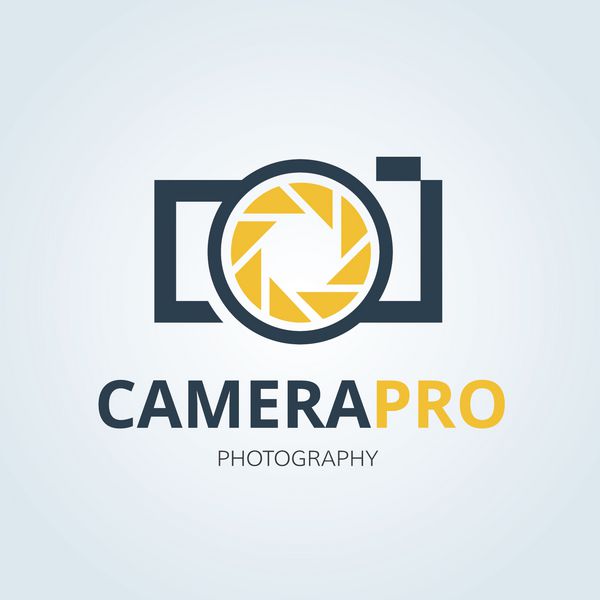 لوگوی دوربین حرفه ای لوگوی عکسبرداری الگوی لوگوی برداری